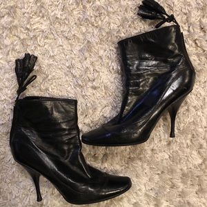 Louis Vuitton High Heel Leather Ankle Boots 38.5